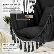 Outdoor Macrame Hammock Hanging Rope Swing Chair