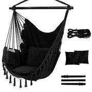 Outdoor Macrame Hammock Hanging Rope Swing Chair