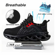 Steel Toe Shoes Work Boots Safety Sneakers Puncture Proof Waterproof