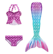 Mermaid Tail Swimsuit Girl Dress Up Ariel Costume 7-8 yrs