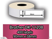 DK-11208 Compatible Brother Address Labels 38x90mm Roll with Frame Holder