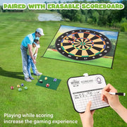 Golf Chipping Game Darts Mat Set Family Party