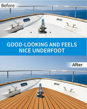 EVA Foam Boat Decking Deluxe Marine Yacht Flooring Faux Teak Sheet Brown 240x90cm
