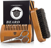 Beard Comb Brush Set