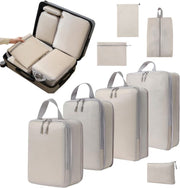 Travel Compression Storage Packing Cubes Luggage Organiser Bags