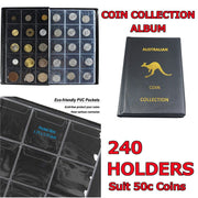 Coin Collection Holders Stamp Storage Money Penny Pockets Album