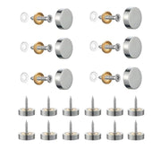 20pcs Mirror Screws Brass Cap Screw Nail Set 12 mm