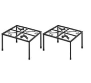 2 x Metal Chicken Feeder Stand