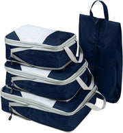 Travel Compression Storage Packing Cubes Luggage Organiser Bags