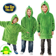 Blanket Hoodie Sweatshirt Kids Huggle Plush Fleece Pet Pillow