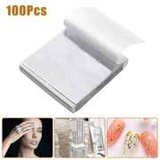 Silver Foil Paper Leaf for Arts Crafts 100 Sheets
