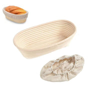 25cm Oval Rattan Bread Proofing Basket Brotform Banneton Sourdough Liner