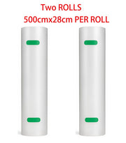 Vacuum Sealer Bag Rolls 1000cm x 28cm Food Grade Textured Saver Bags (2 Rolls)