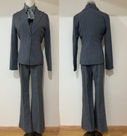 Blazer Shirt Trousers Vest Suit Set 4pcs Combo