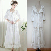 Lace Maxi Dress Cardigan Jacket