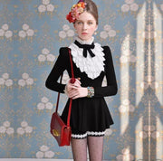 Shirt Blouse Victoria Ruffle Peplum Top Mini Dress
