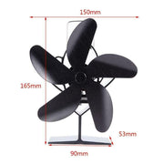 Heat Powered Silent Fireplace Stove Fan