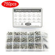 750pcs Pan Head Hexagon Screw Nut Set