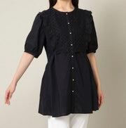 Cotton Shirt Blouse Top Mini Dress