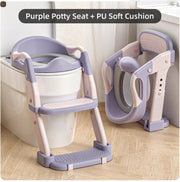 Potty Training Seat with Step Stool Ladder Purple