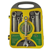 7pc Metric Ratchet Spanner Set - Combination Wrench