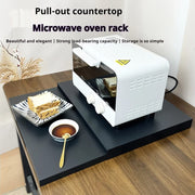 Pull-Out Rack Storage, Counter Extender for Microwave, Coffee Maker