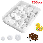 White Sewing Buttons