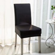 Black Stretch Dining Chair Cover Removable Slipcover Armless Chair 1pc