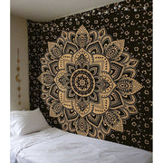 Boho Paisley Lotus Flower Mandala Tapestry Wall Hanging Blanket