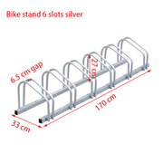 6-Slots Floor Mounted Bike Stand Bike Rack