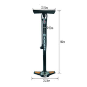 High Pressure Floor Air Pump 160 PSI Hand Tire Inflator with Pressure Gauge