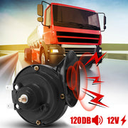 12V 120dB Super Loud Snail Train Horn Single Black