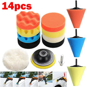 Car Polisher Buffer Cleaning Kit Polishing Waxing Buffing Sponge Pads