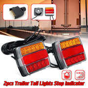 Trailer Tail Lights 7 Pin Magnetic 16 LED