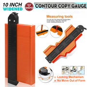 10" Contour Gauge Duplicator with Lock Carpentry Tool Precise Measure