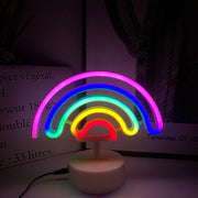 Led Table Lamp Neon Sign Bar Night Light Desk Stand