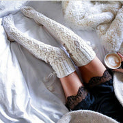 Knit Stockings Thigh High