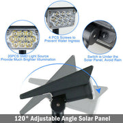 20 LED Outdoor Solar Spotlight Waterproof Garden Landscape Security Light Cool White