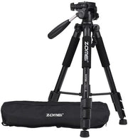 Portable 55 Inch Camera Tripod Lightweight Aluminum 3 Way Pan Head Carry Bag