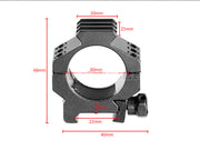 30mm 6 Bolt Scope Mount Ring fit 20mm Weaver Rail
