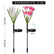 Garden Solar Light Outdoor Lily Flower Lights