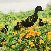 Metal Arts Garden Sculptures Stake Ornament Duck