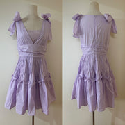 Pleat Mini Dress