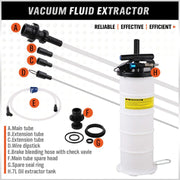 HORUSDY Pneumatic Manual Oil Fluid Extractor Transfer Pump