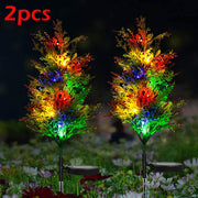 Garden Solar Light Outdoor Pine Trees Stake Lights