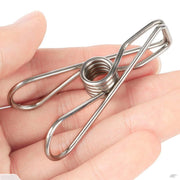 20x Stainless Steel Clothes Pegs 8.5cm Heavy Duty Laundry Hanging Pins Clips