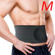 Umbilical Hernia Belt Abdominal Binder Compression Pad Black Size Medium