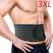 Umbilical Hernia Belt Abdominal Binder Compression Pad Black Size XXXL