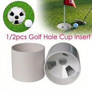 Golf Hole Cup Practice Putting Green Cup with Flag Pole Hole Backyard Golf
