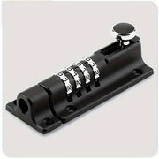 4 Digit Combination Sliding Bolt Lock Heavy Duty Keyless Gate Latch Black